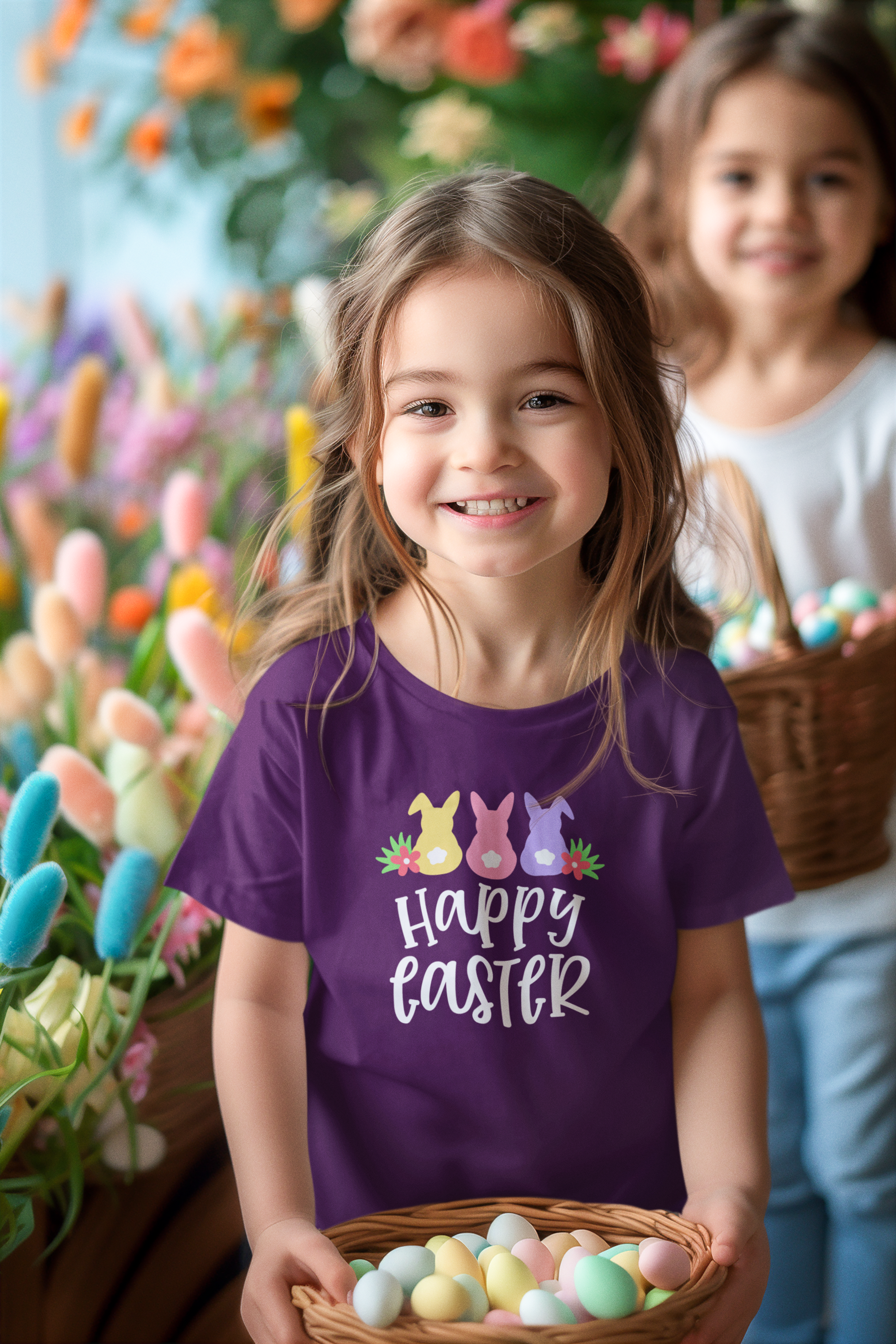 🐰 Happy Easter Cute Bunny Tail Design DTF Transfer FT363