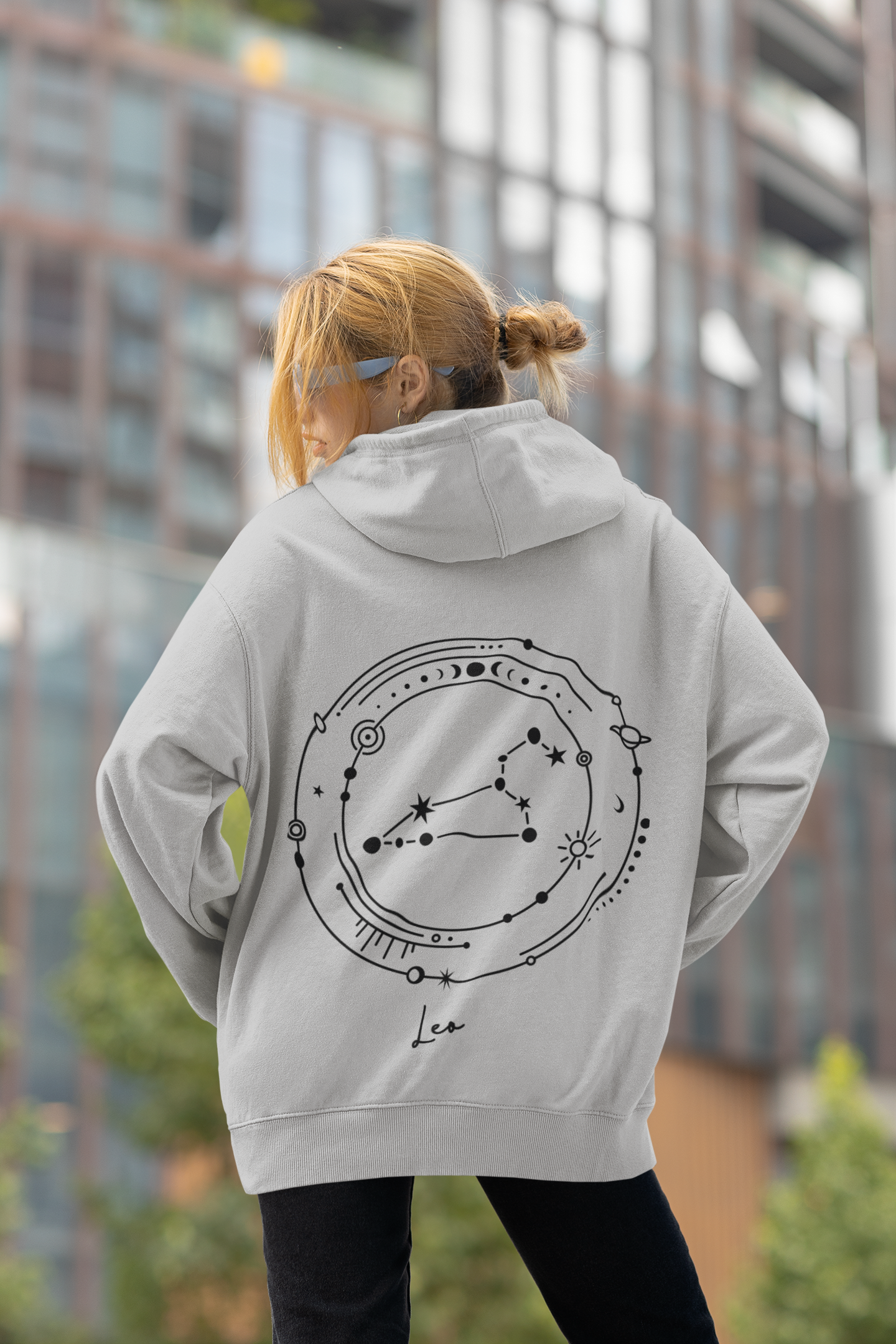 ♌ Leo – Celestial Symbol | Minimal Astrology DTF Transfer FT790