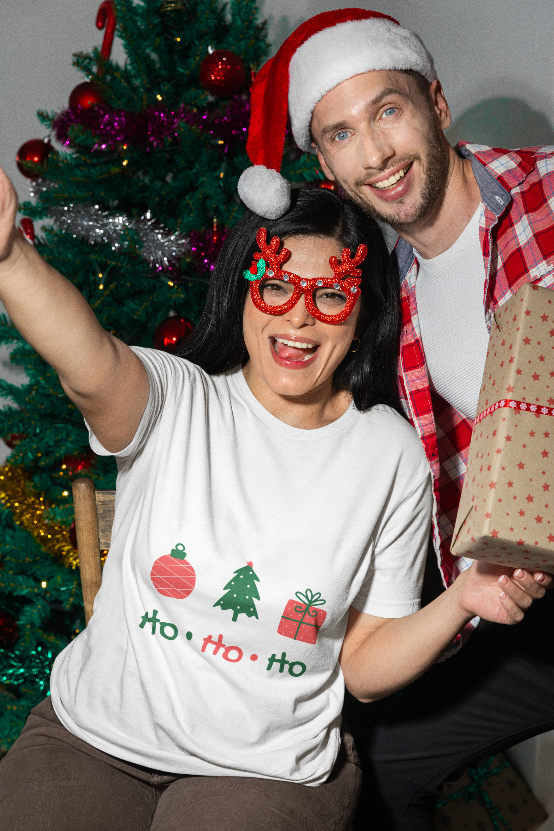 🎄 Ho Ho Ho Christmas Icons DTF Transfer FT439