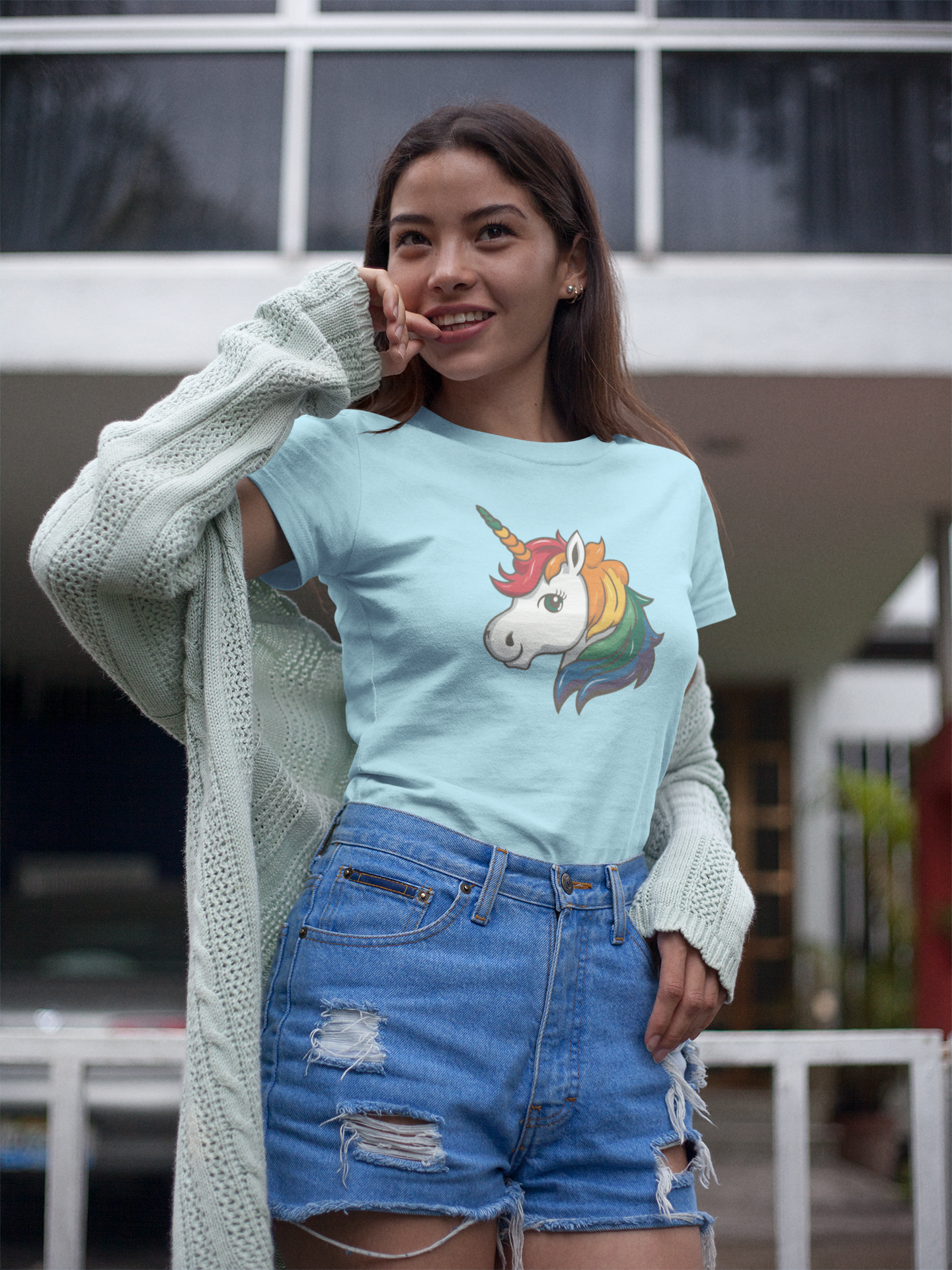 🦄🌈 Rainbow Unicorn Design DTF Transfer FT198