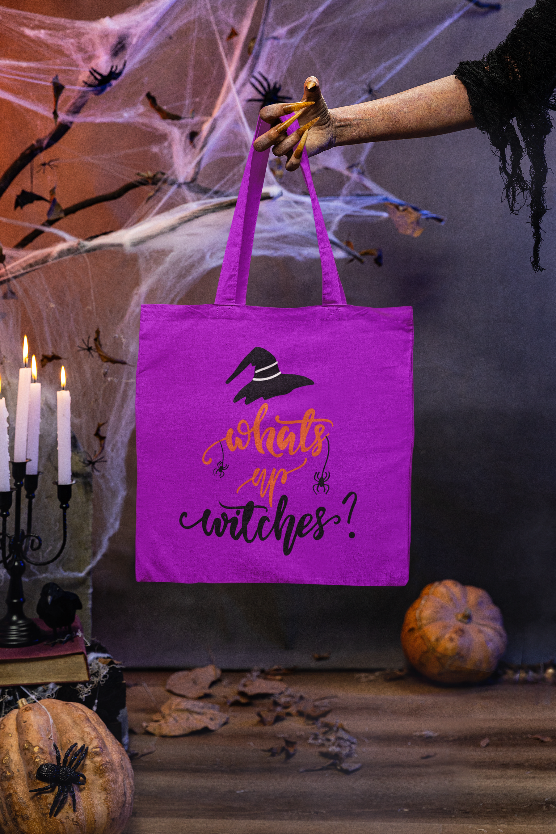 🖤🎃 What’s Up Witches? – Dark Witchy DTF Transfer FT630