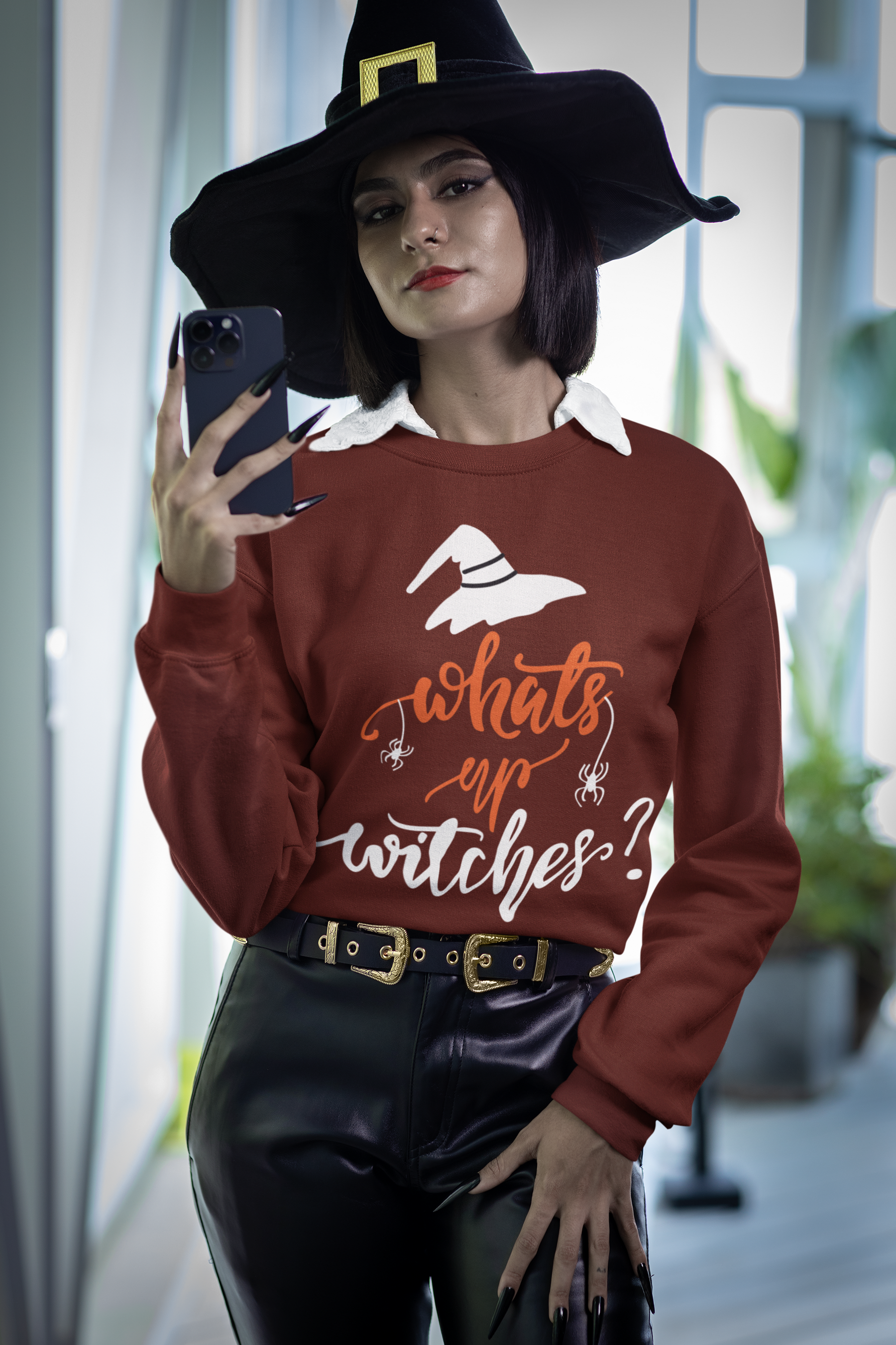 🎃🕷️ What’s Up Witches? – Halloween DTF Transfer FT629