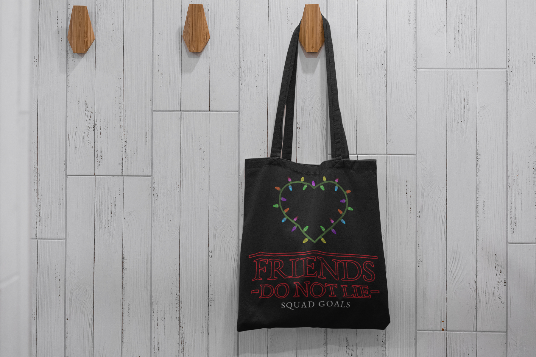 ❤️ Friends Do Not Lie – Squad Goals | Holiday Lights DTF Transfer FT655