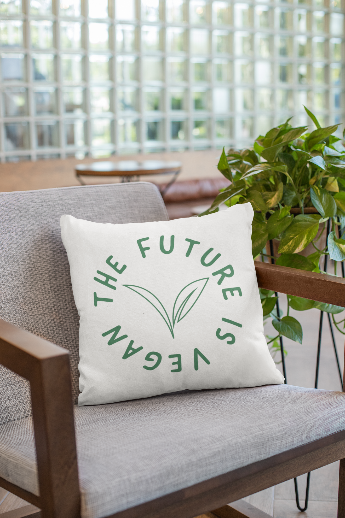 🌱 The Future Is Vegan | Leaf Icon DTF Transfer FT692