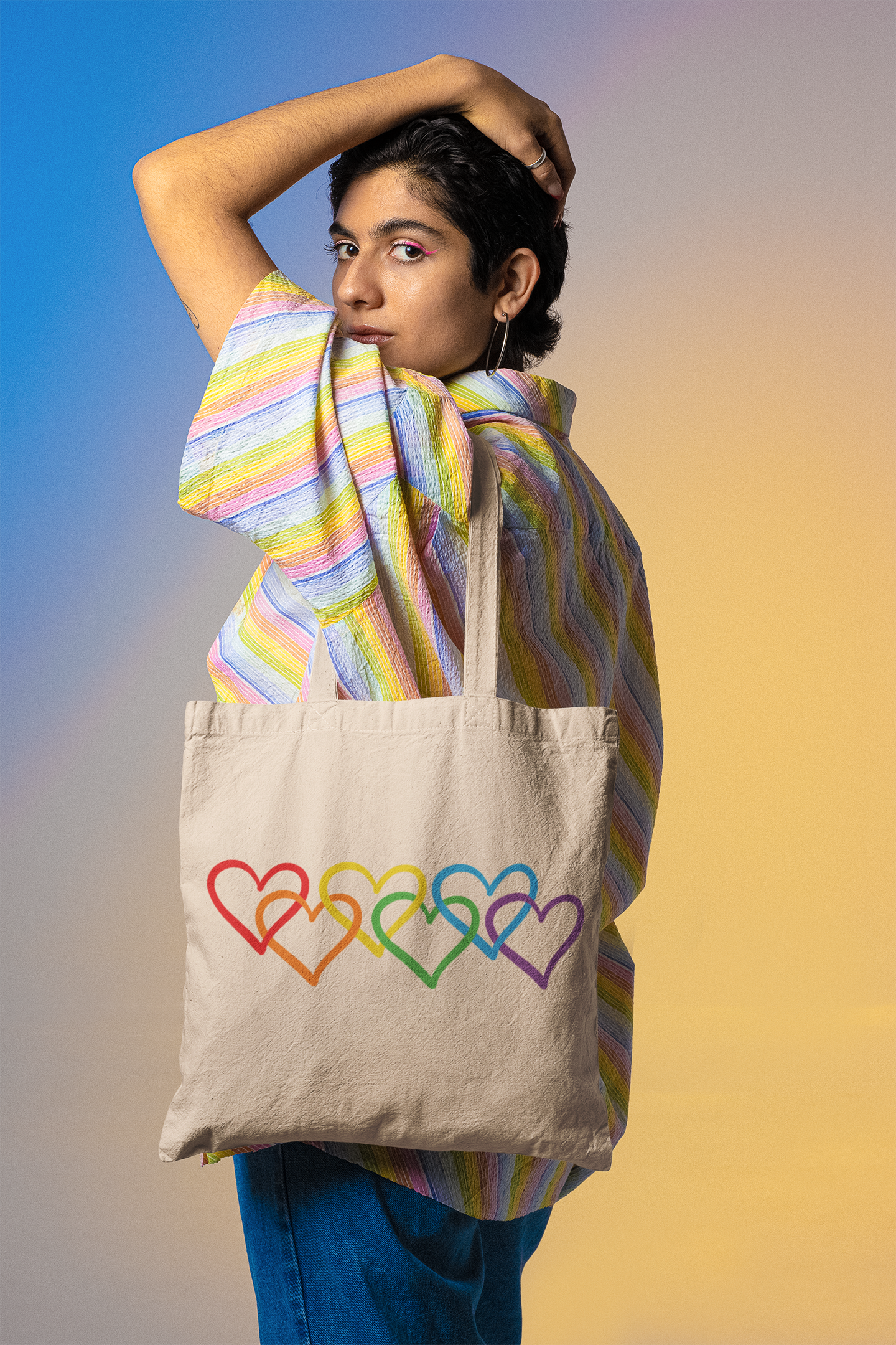 🏳️🌈 Interlinked Hearts | Unity Pride DTF Transfer FT696