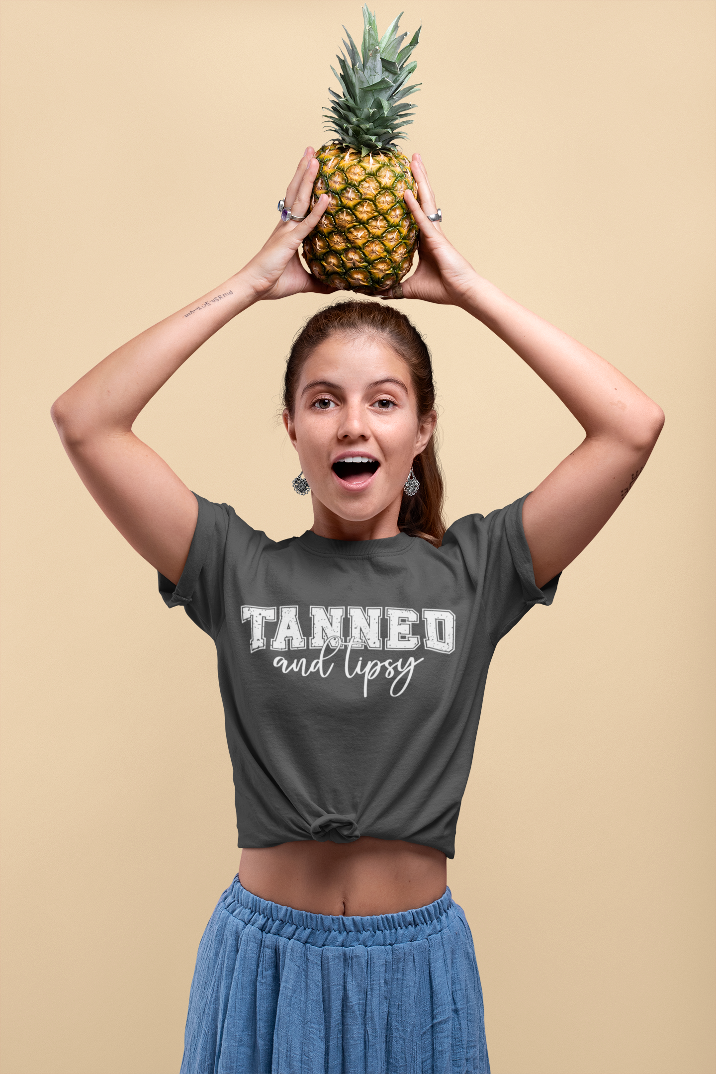 💋 Tanned & Lipsy  DTF Transfer FT245