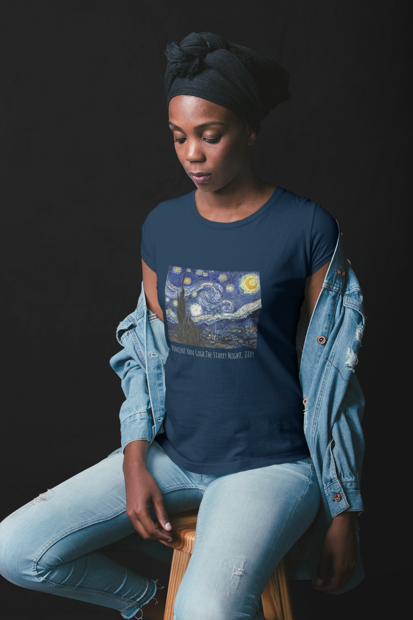 🌌✨ “The Starry Night” DTF Transfer FT514