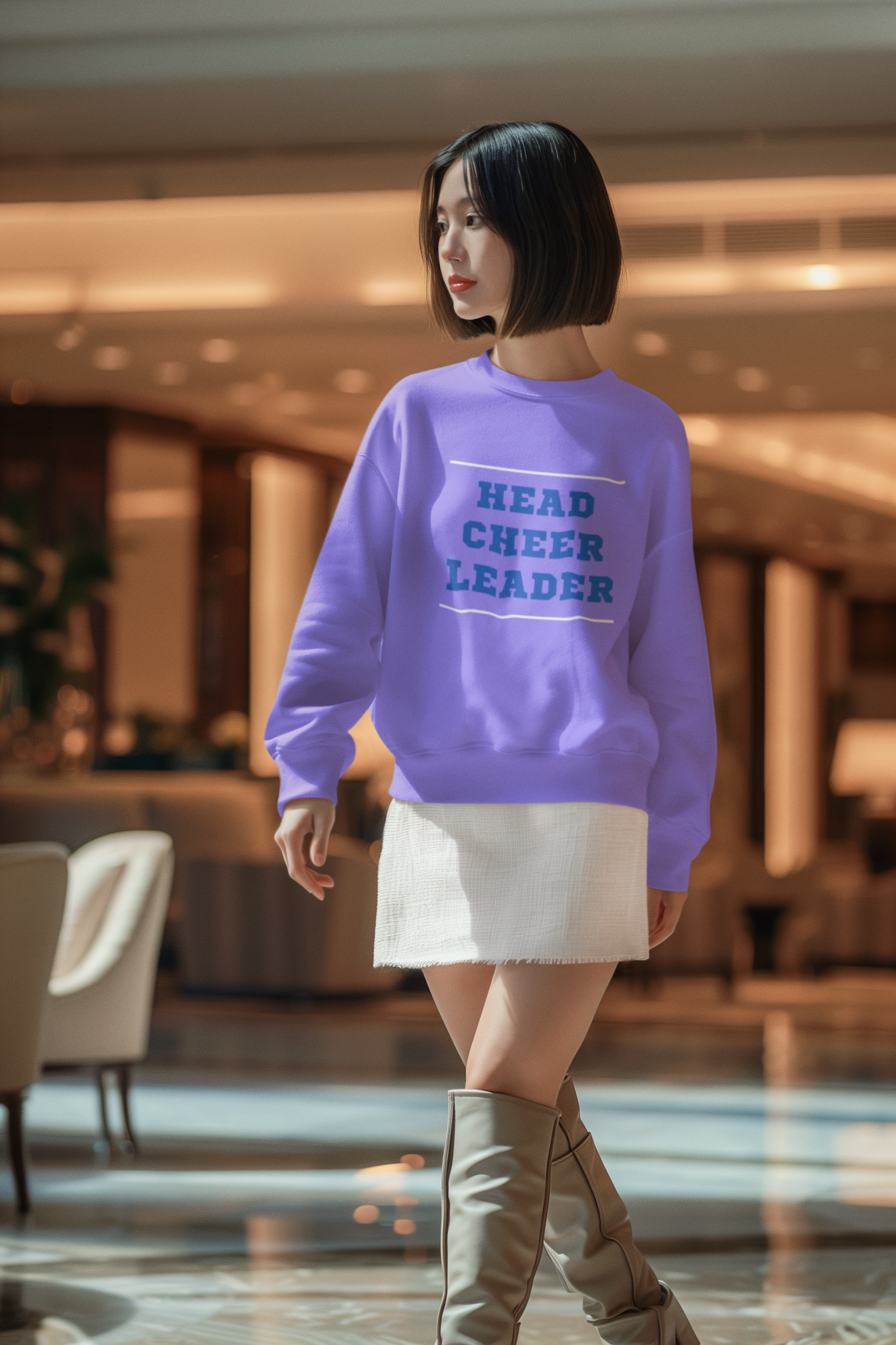 📣 Head Cheer Leader DTF Transfer FT540