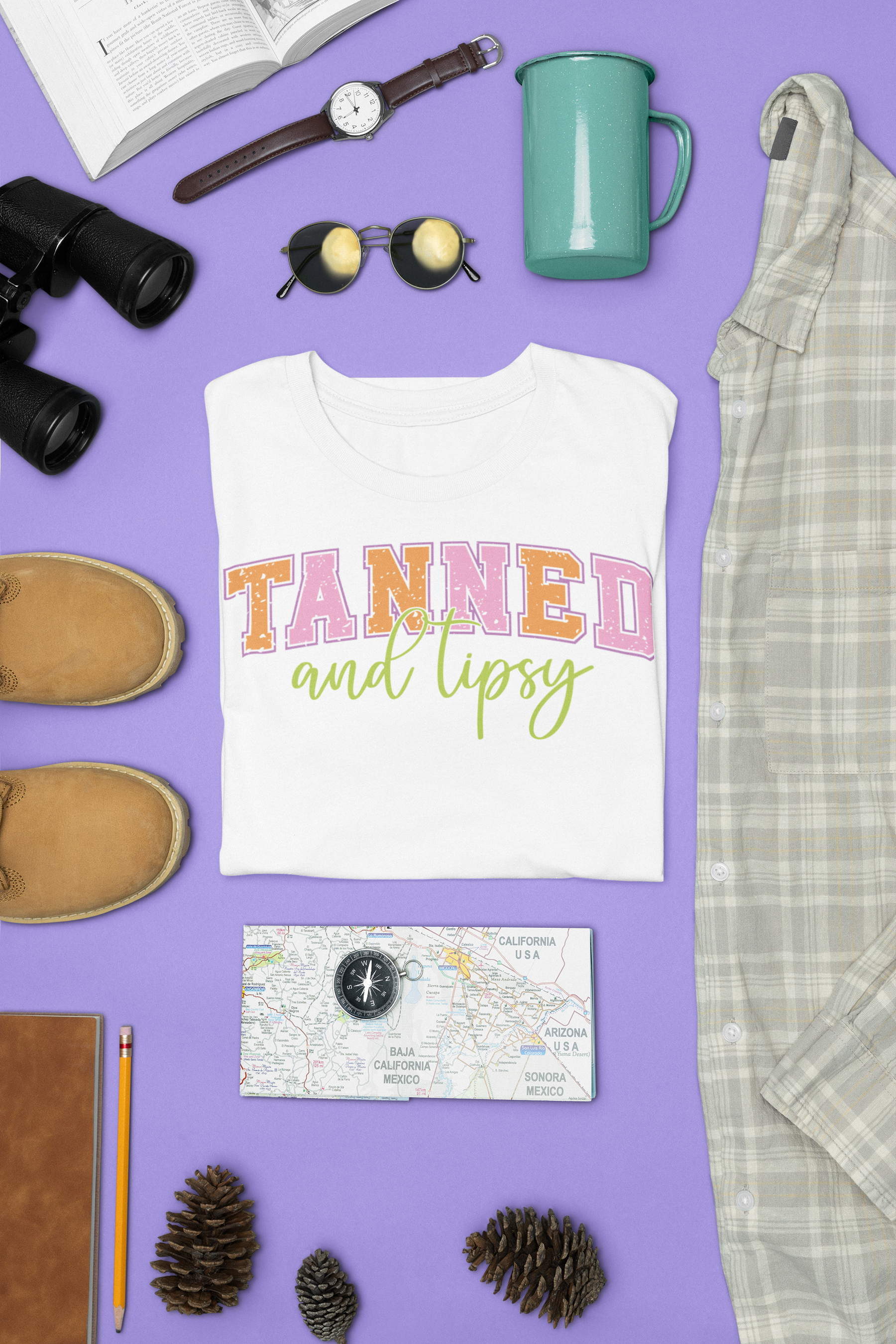 💋 Tanned & Lipsy  DTF Transfer FT246