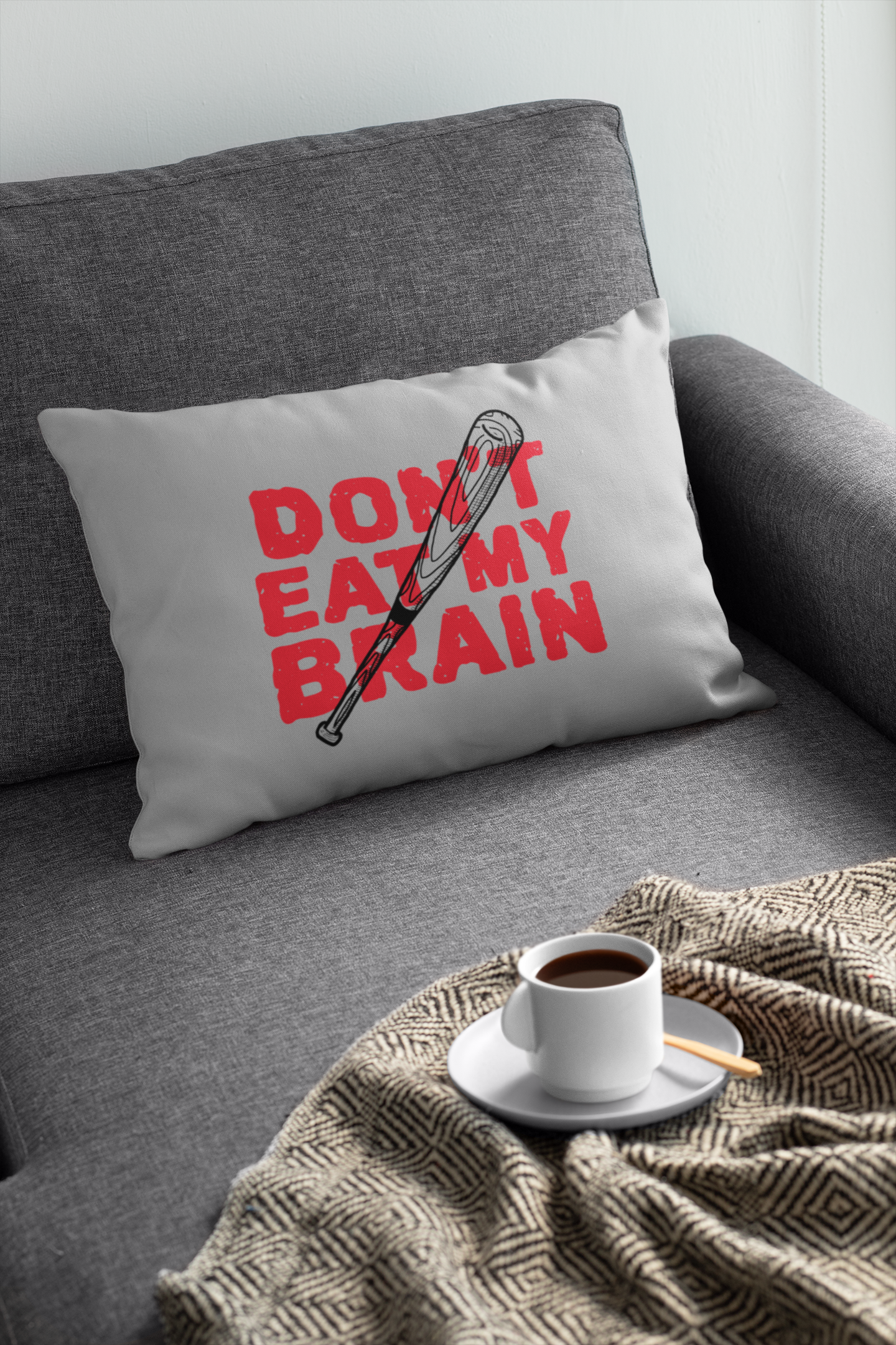 🧠💥 Don’t Eat My Brain Funny Zombie Survival DTF Transfer FT571