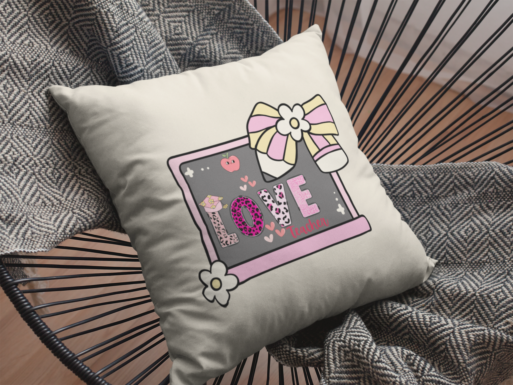 🍎💖 Love Teacher – Valentine’s Day | DTF Transfer FT1119