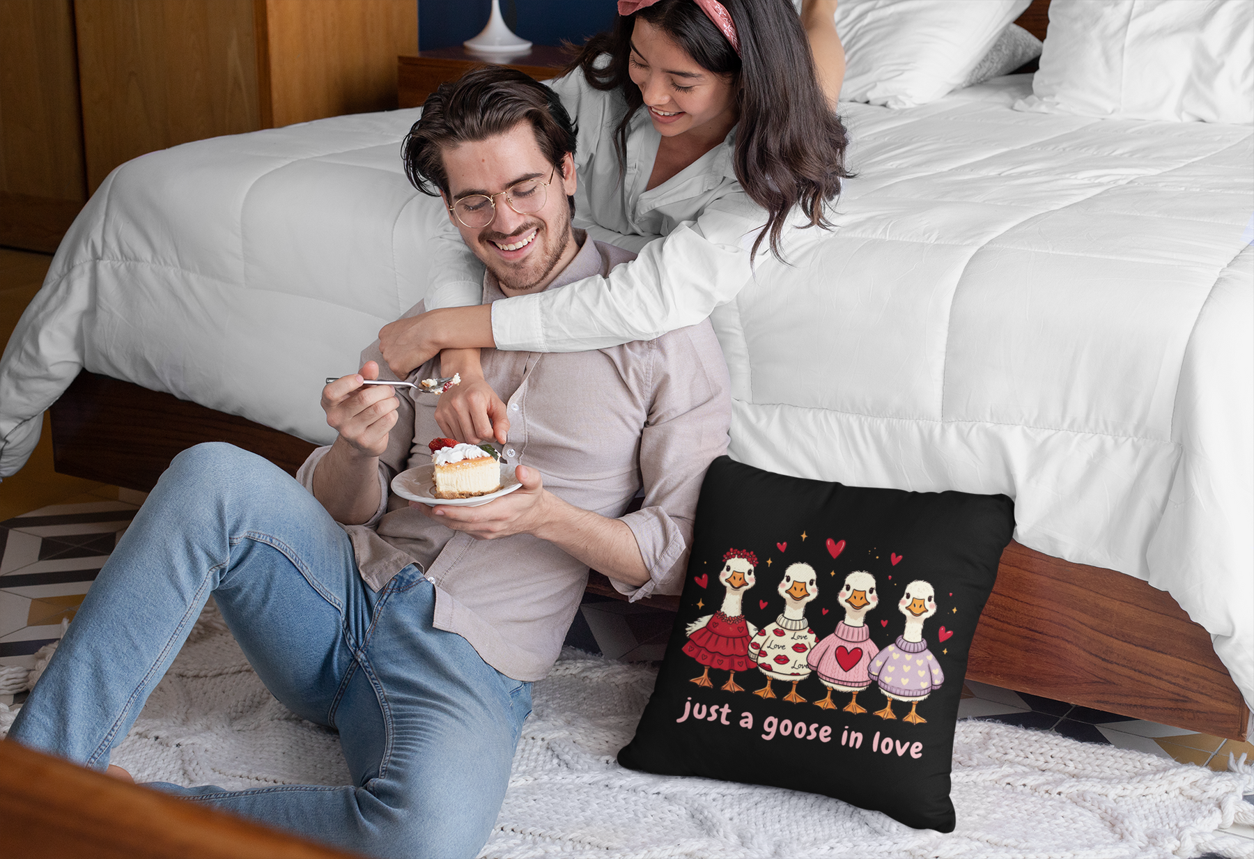 💕 Just a Goose in Love – Valentine’s Day | DTF Transfer FT1108