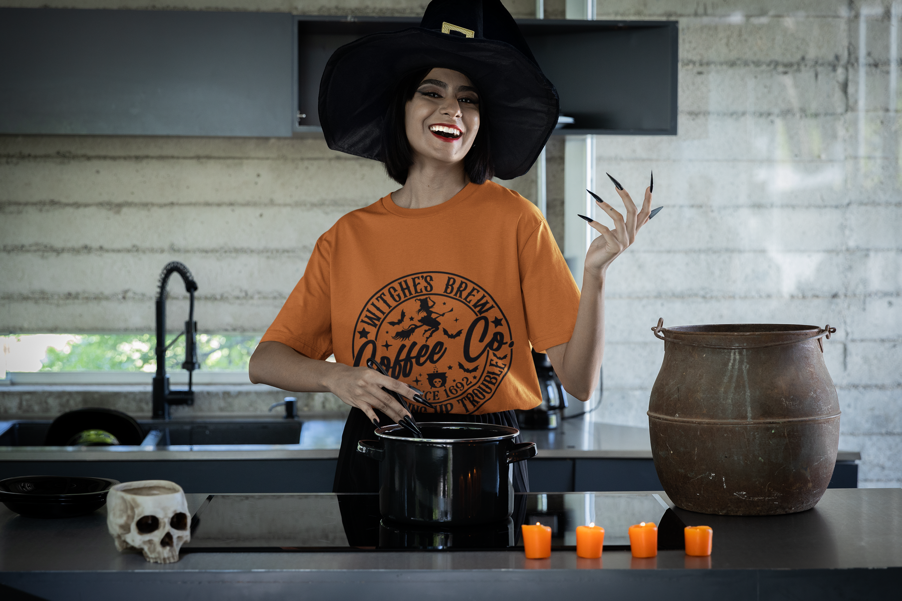 ☕♀️ Witches Brew Coffee DTF Transfer FT224
