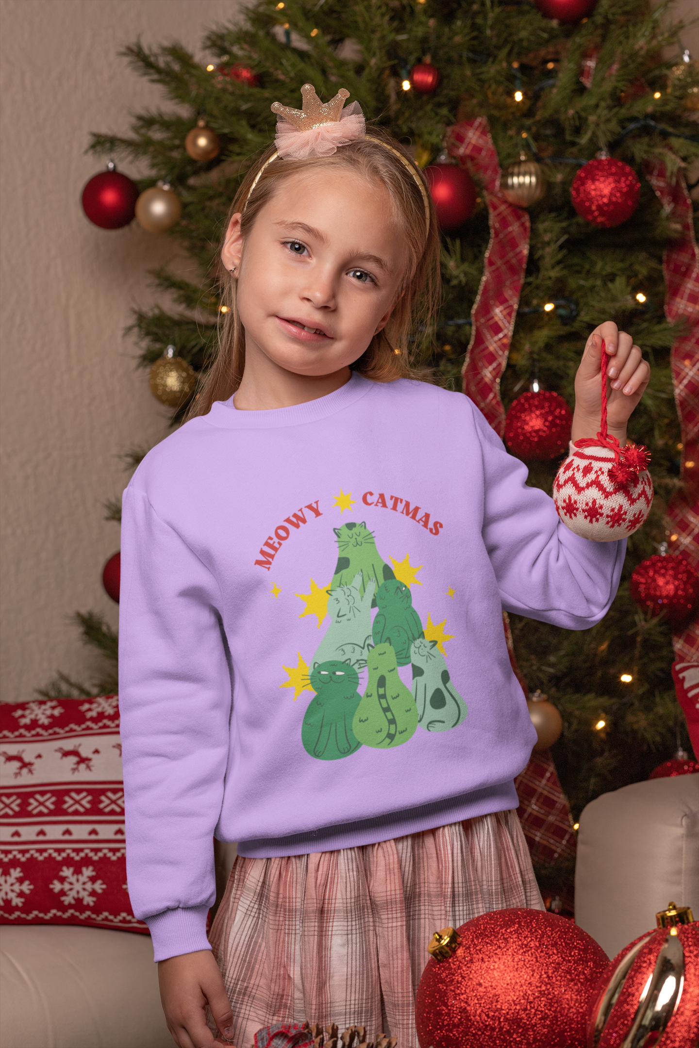 🎄 Meowy Catmas DTF Transfer FT436