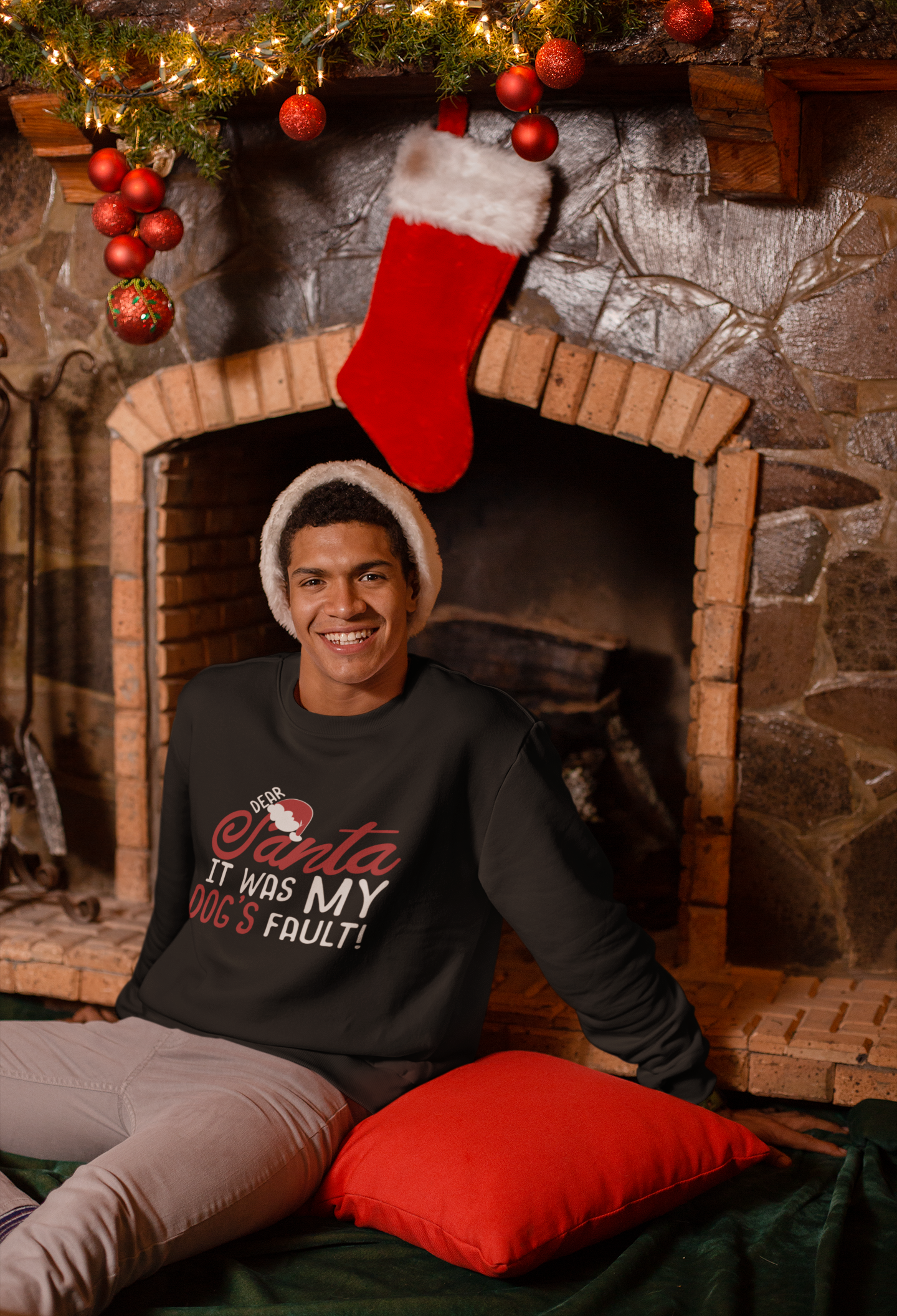 🎅🐾 “Dear Santa, It Was My Dog’s Fault!” DTF Transfer FT566