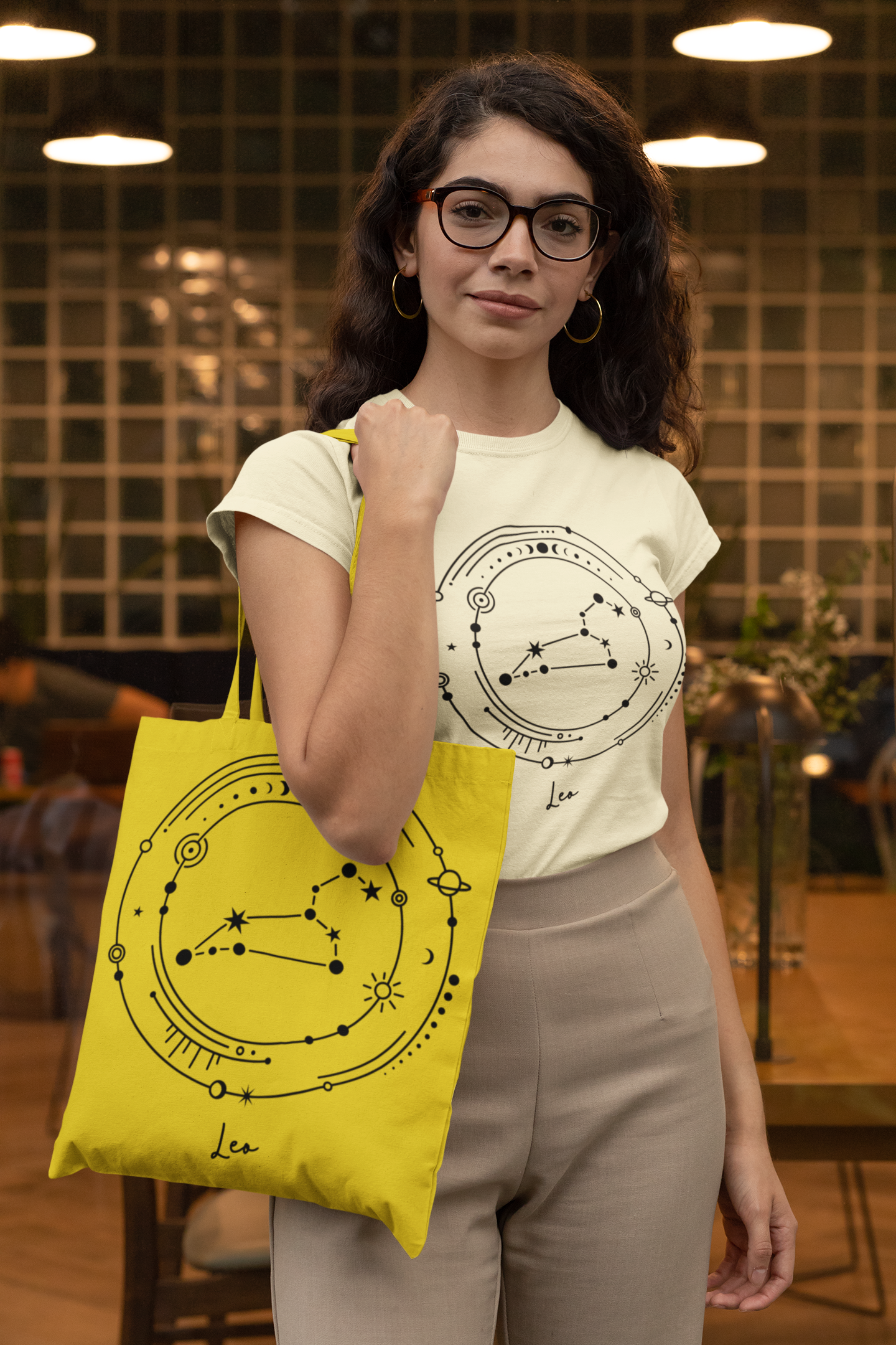 ♌ Leo – Celestial Symbol | Minimal Astrology DTF Transfer FT790