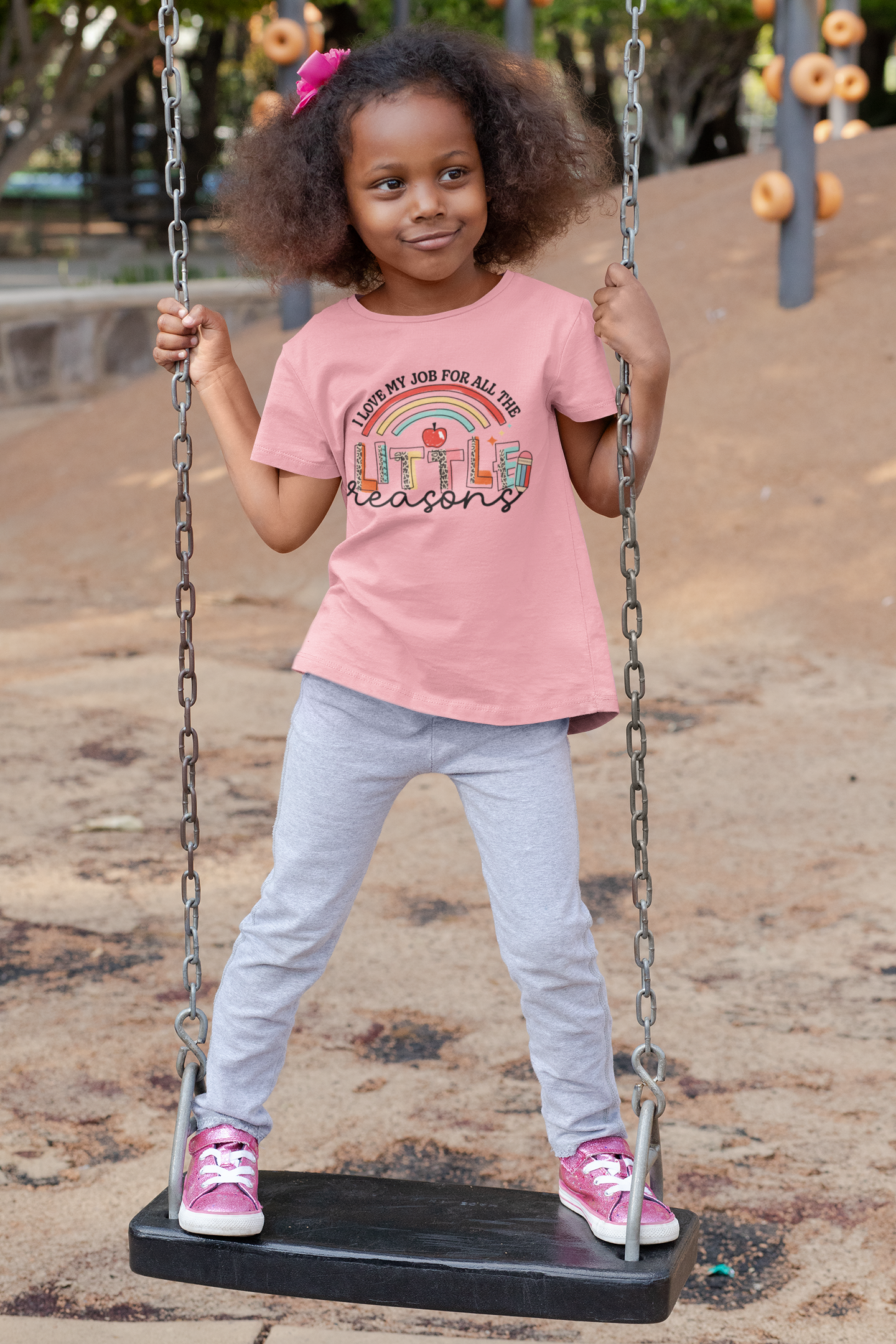 🍎 "Little Learner" | Back-to-School Rainbow Design DTF Transfer FT326