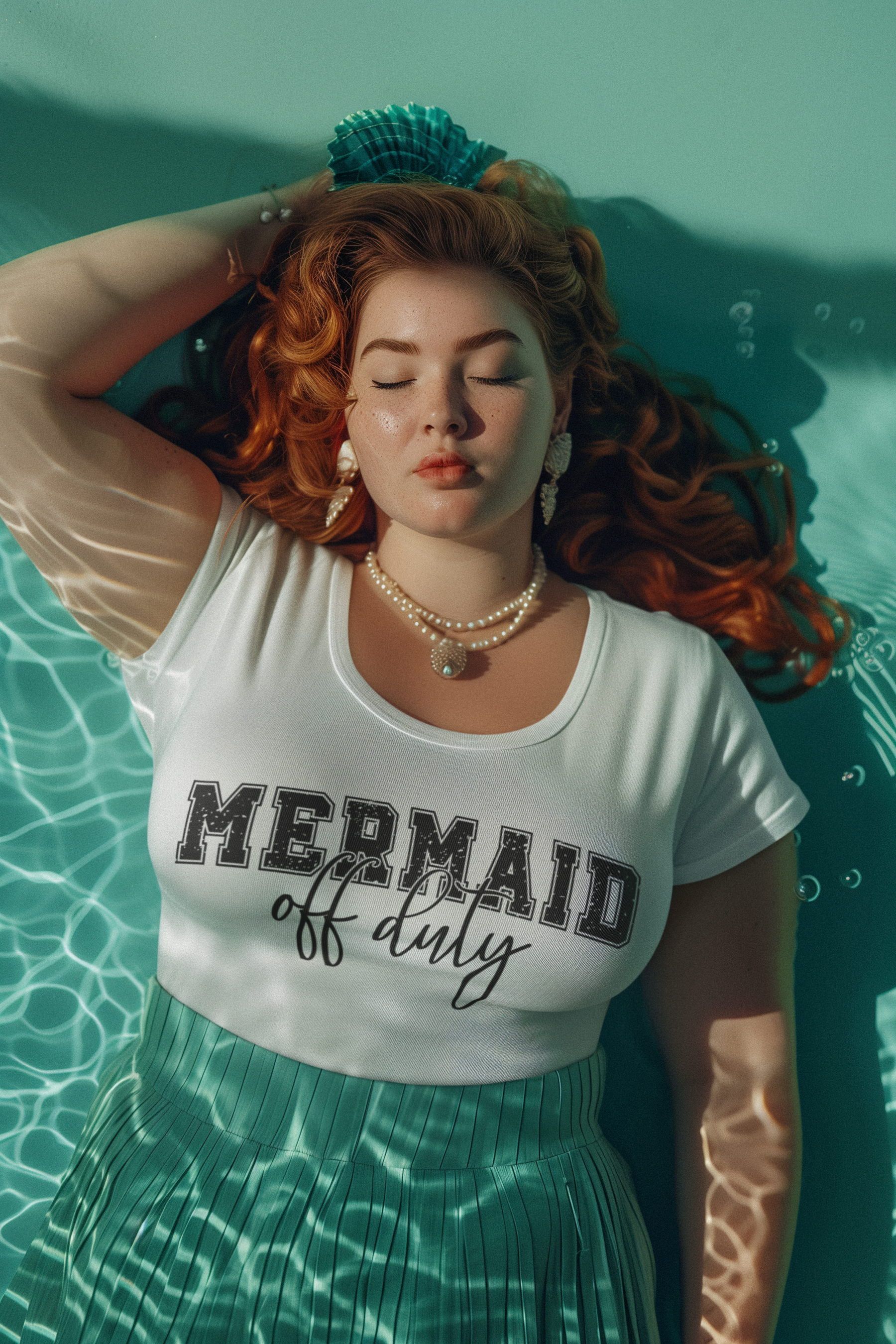 🧜🌊 Mermaid Off Duty Design DTF Transfer FT256
