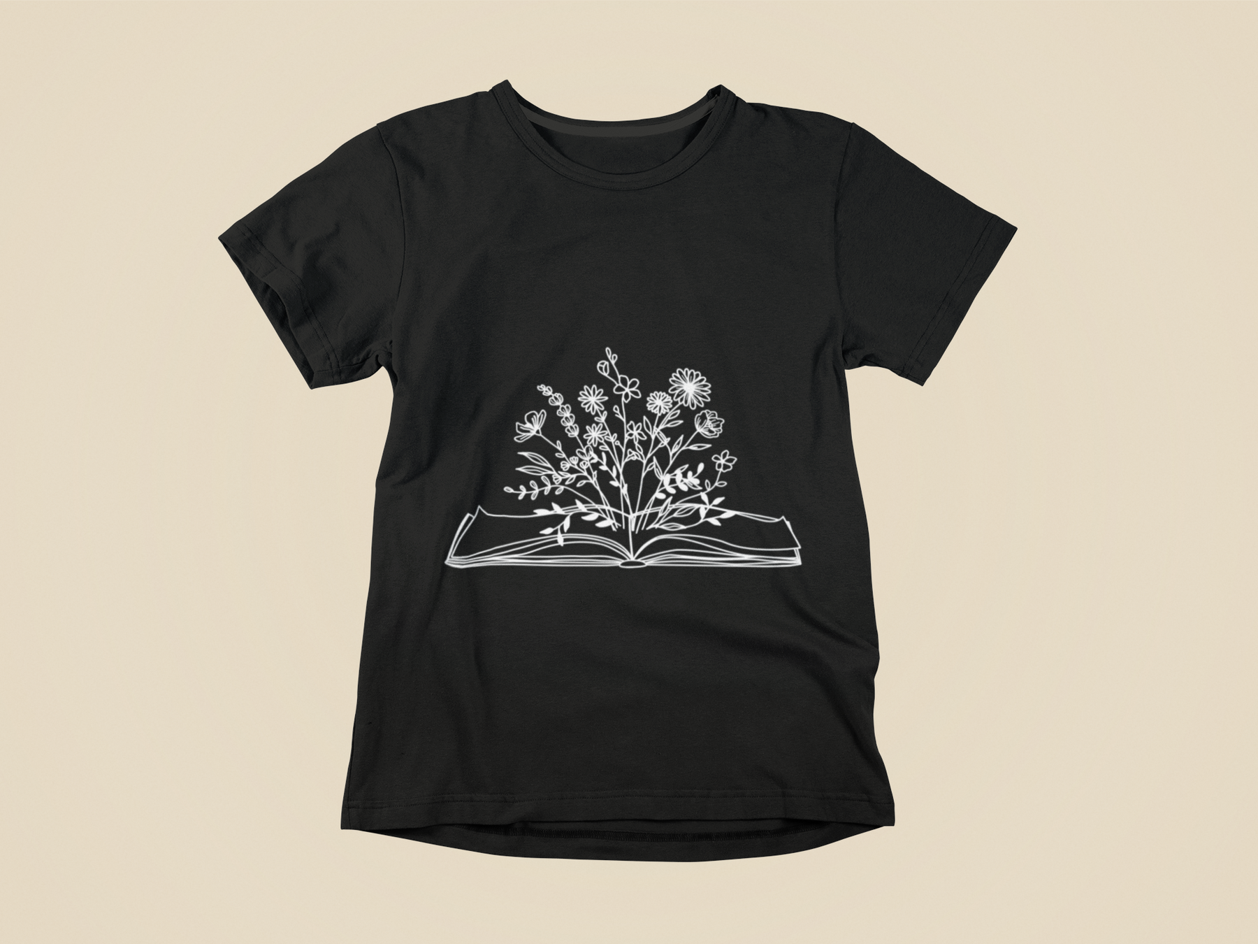 📖🌼 Floral Book Illustration - Teacher & Learning Inspired | DTF Transfer FT937