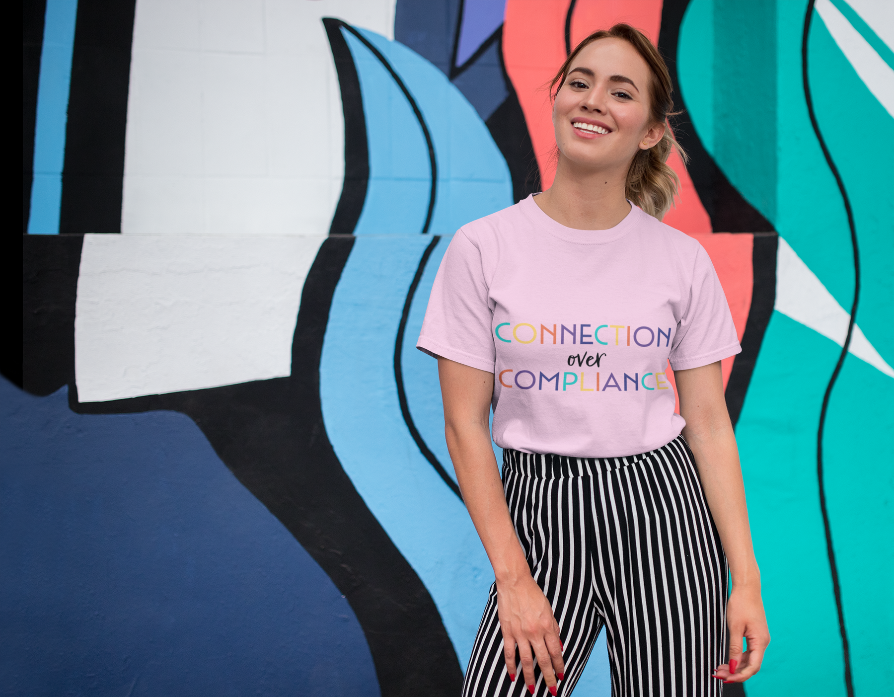 🖤🌈 CONNECTION over COMPLIANCE – Modern Values DTF Transfer FT624