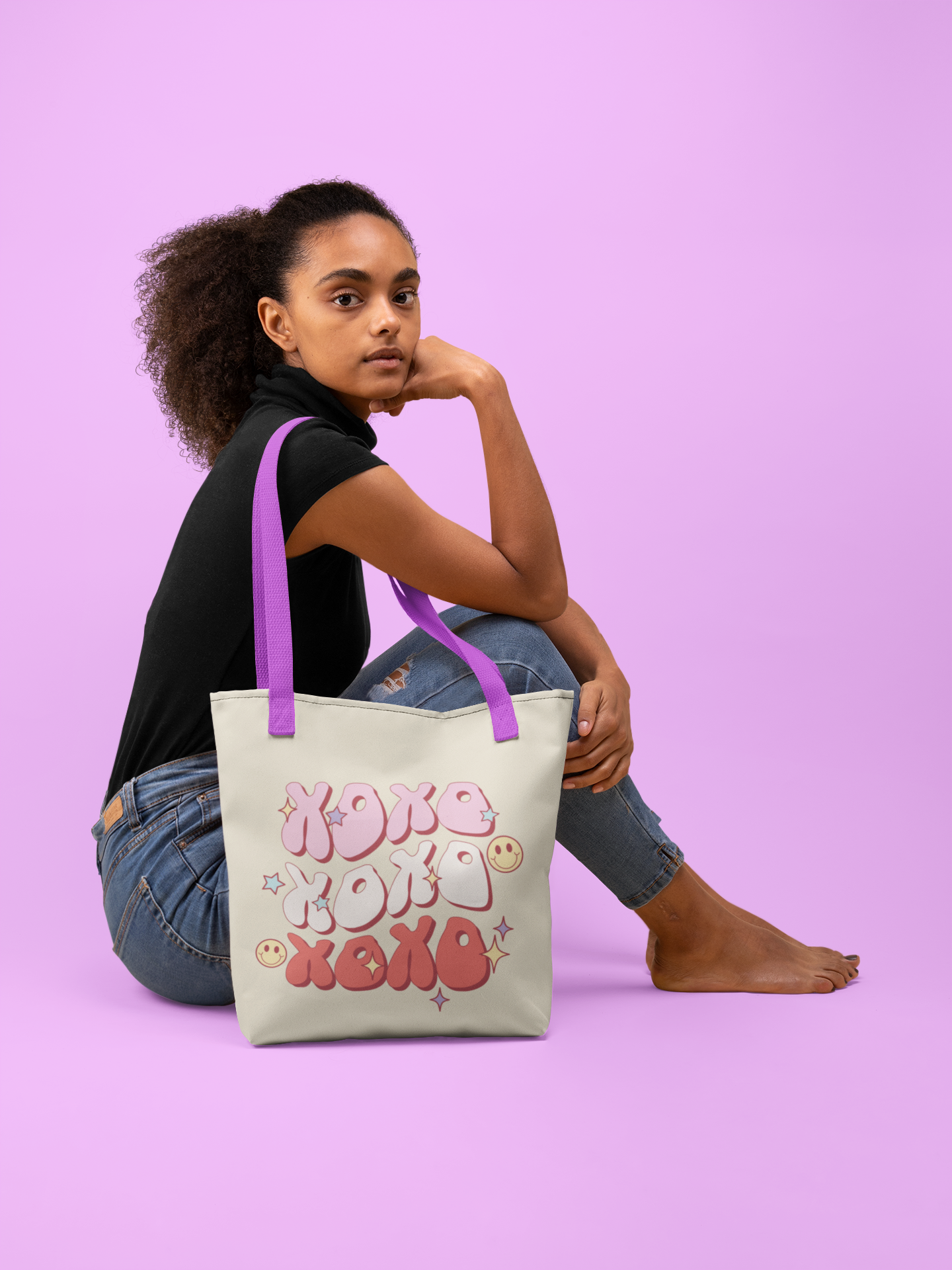 💖 XOXO Retro Pastel Cute, Playful & Feel-Good Design DTF Transfer FT404