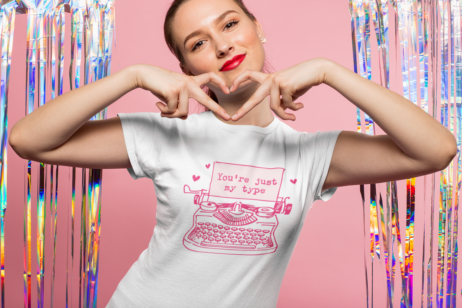 💌⌨️ You’re Just My Type – Valentine’s Day Literary Love | DTF Transfer FT1141
